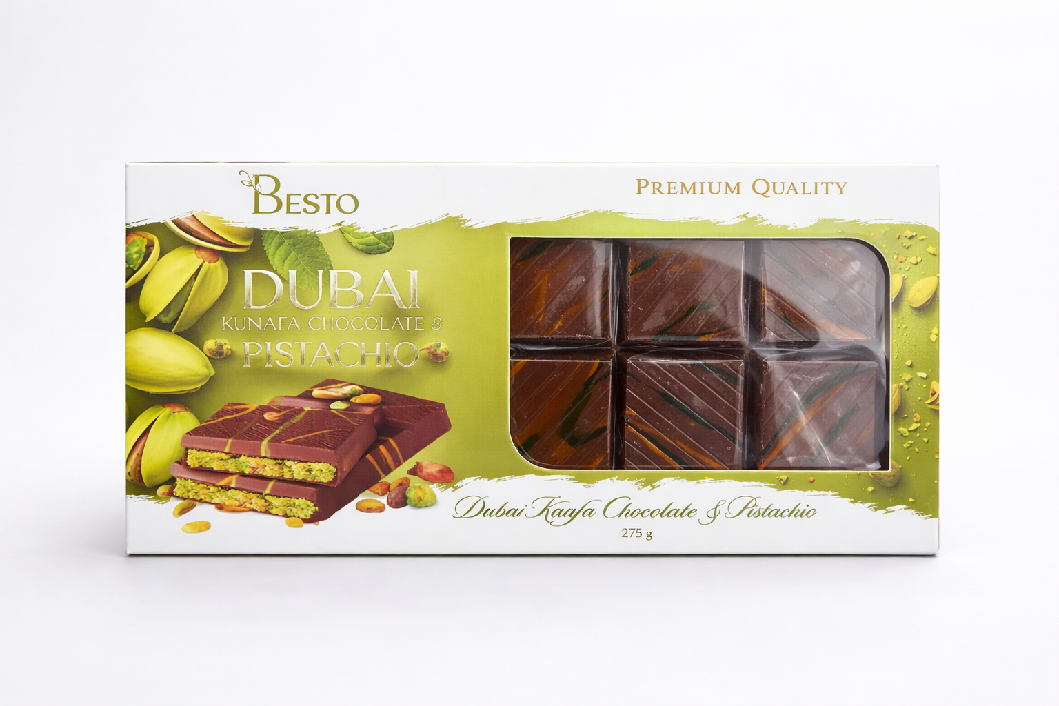 Chocolate Kunafa- Pistachio