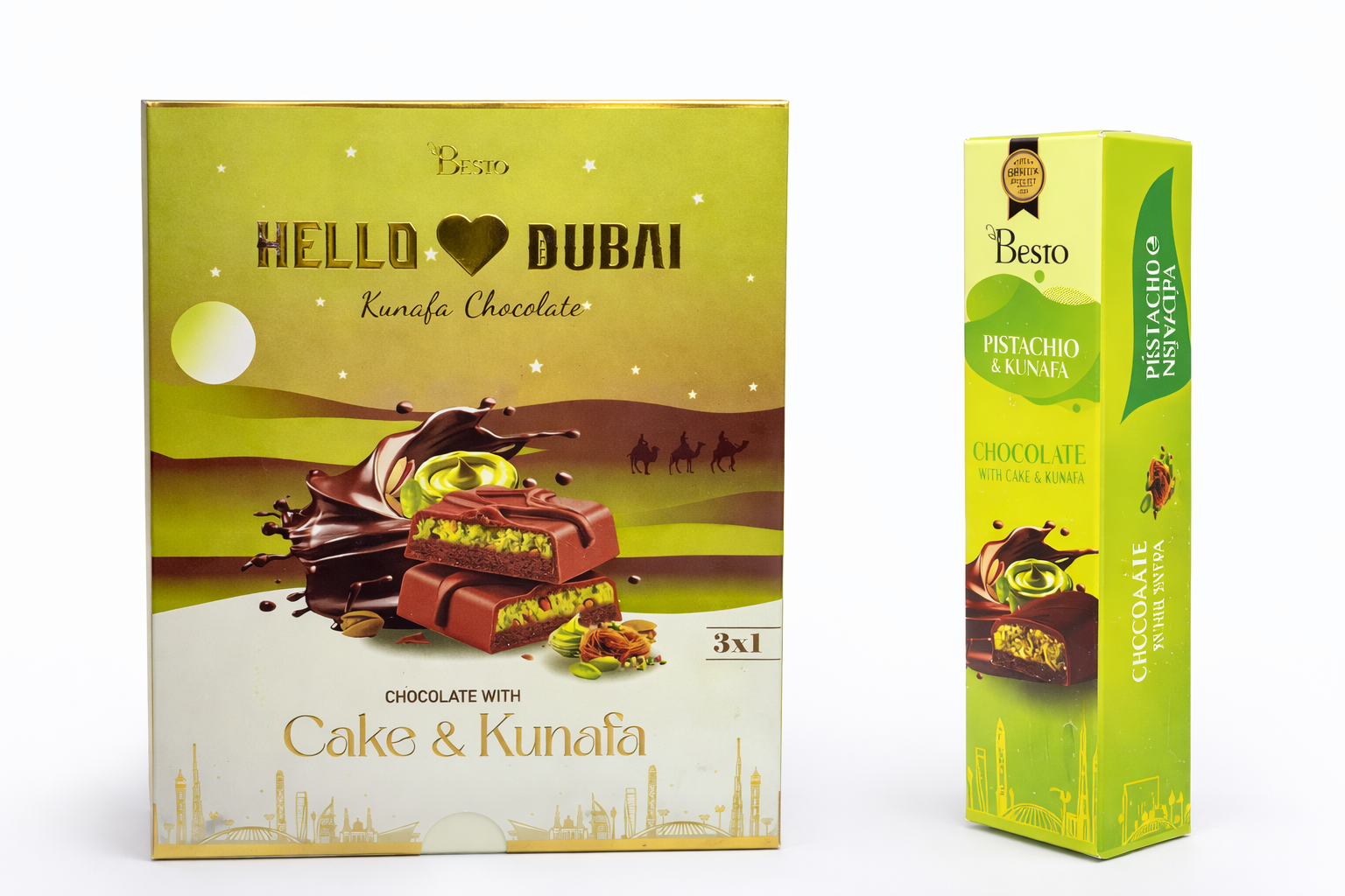 Chocolate Cake - Kunafa Pistachio