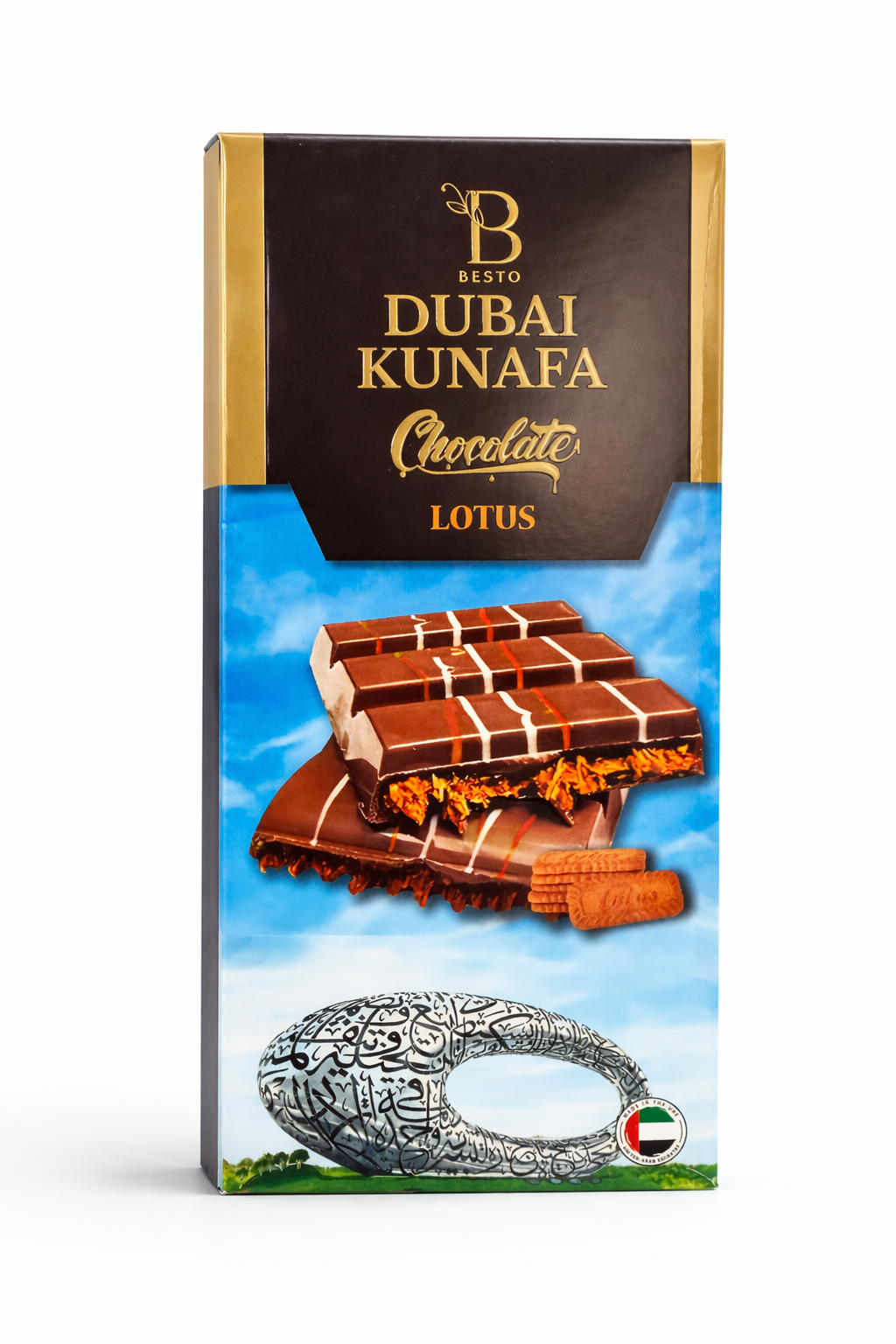 Kunafa Chocolate with Biscuit