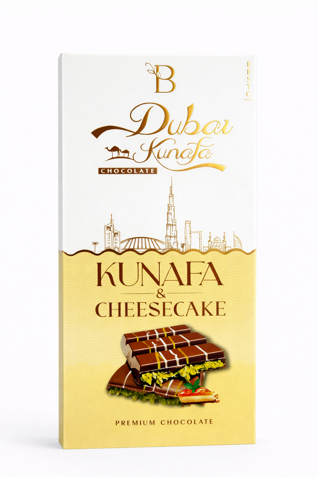 Chocolate with Kunafa Cheesecake