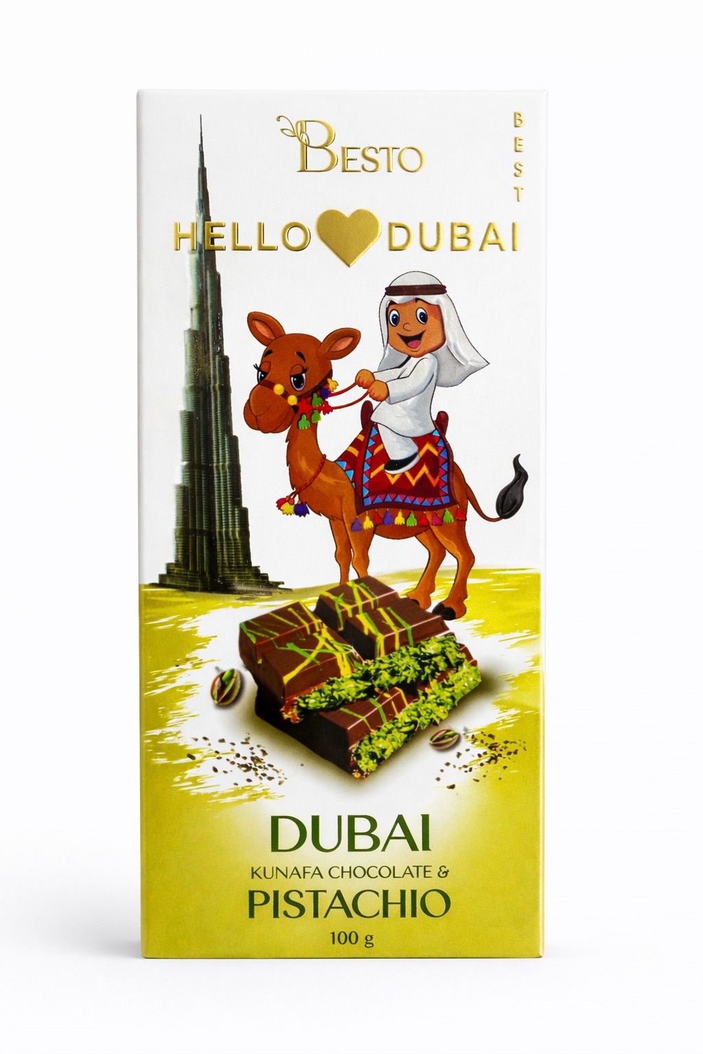 Chocolate Kunafa with Pistachio